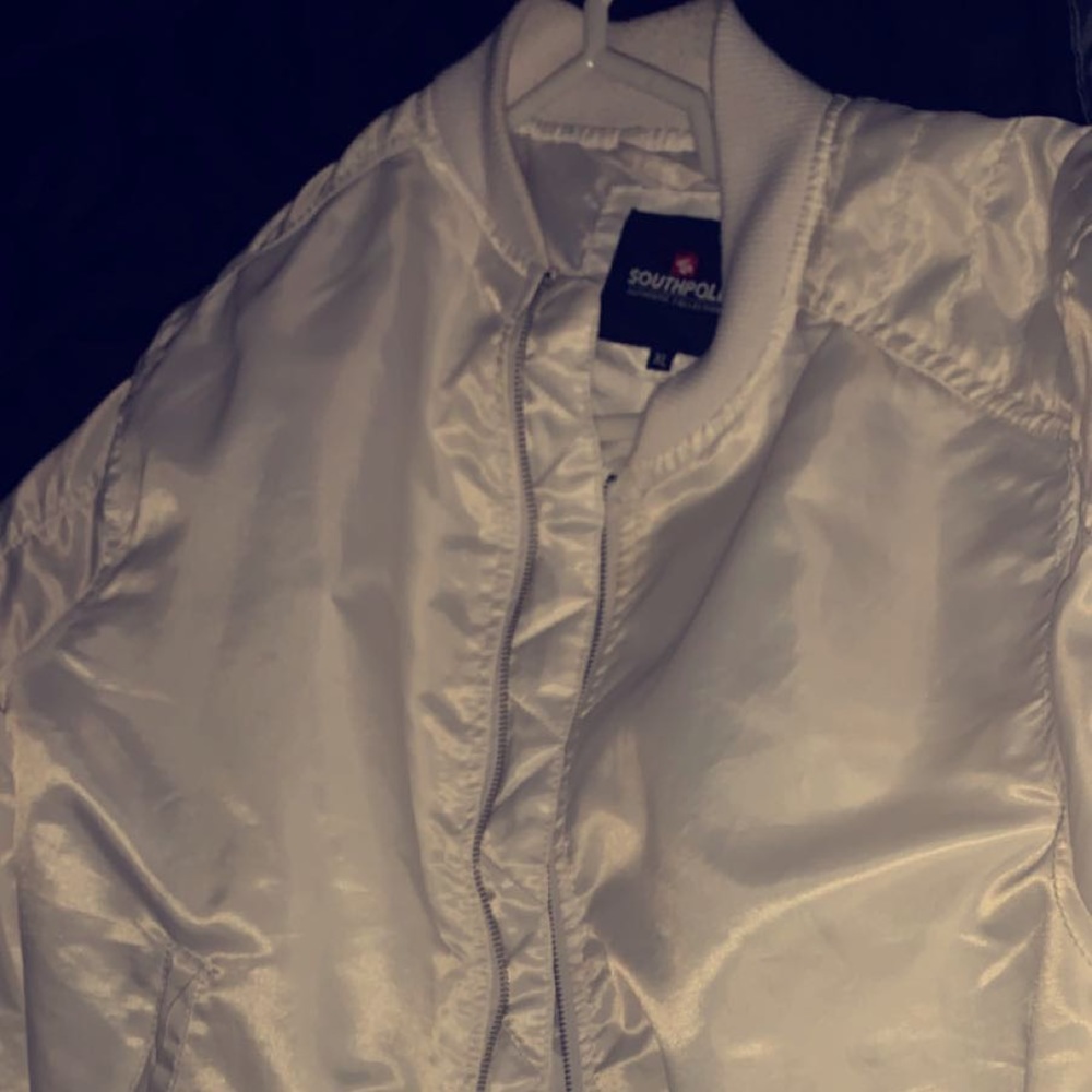 Southpole White Bomber Jacket